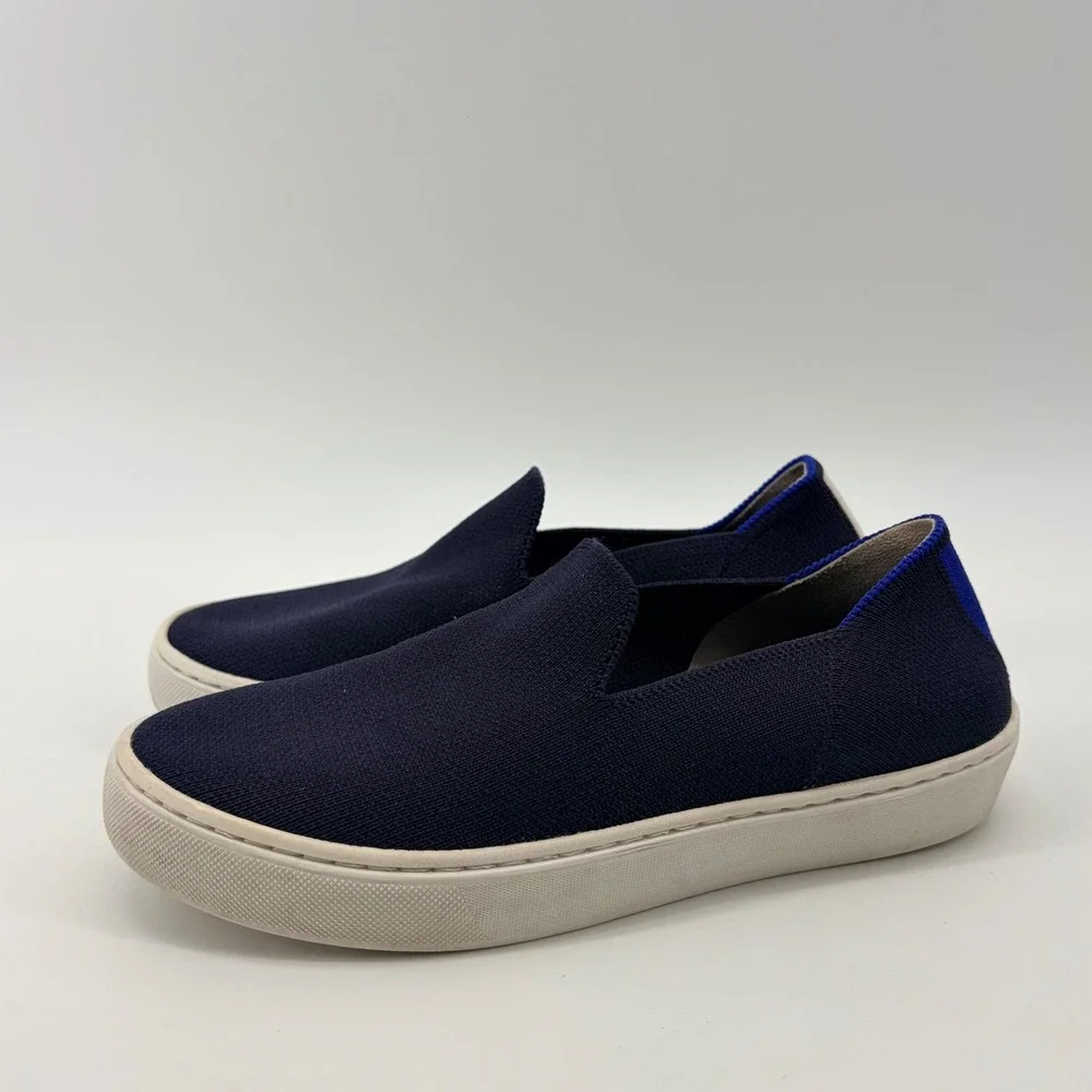 Rothy's Sneaker Women 5 Navy Night Slip On Knit Washable Sustainable Casual Shoe